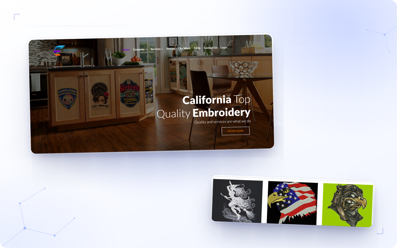 Infinum — Custom Embroidery & Digitizing Website