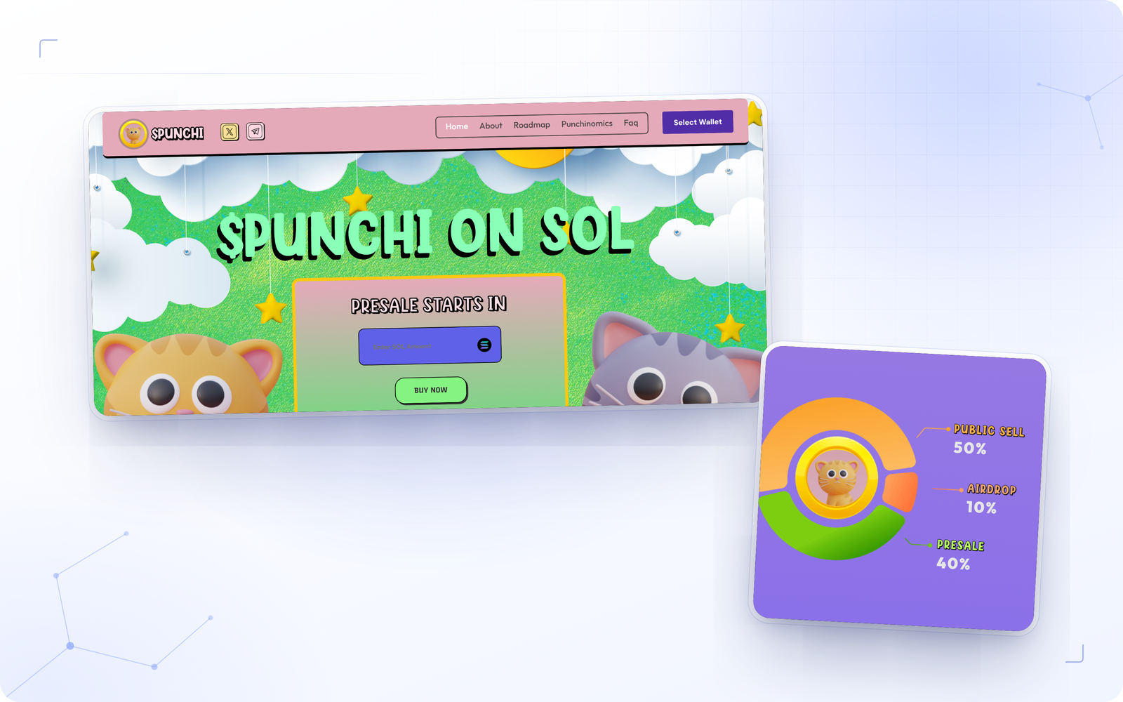 Spunchi — Solana Meme Coin Presale Site